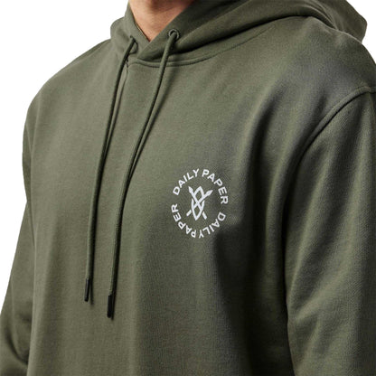 Clover Green - Side - Daily Paper Mens Shield Logo Circle Hoodie