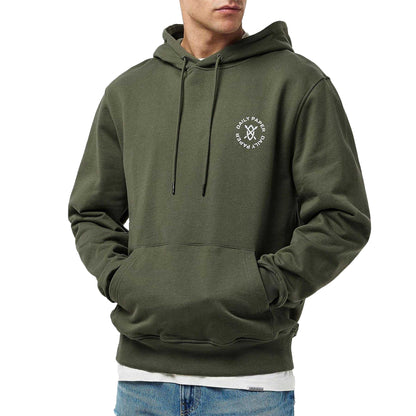 Clover Green - Pack Shot - Daily Paper Mens Shield Logo Circle Hoodie