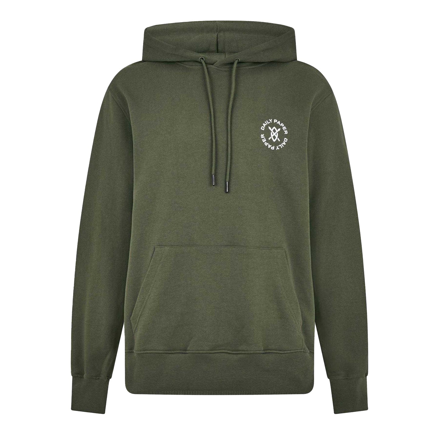 Clover Green - Front - Daily Paper Mens Shield Logo Circle Hoodie