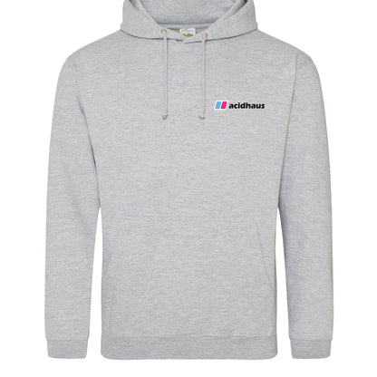 Grey - Front - AWD Mens Acidhaus Hoodie