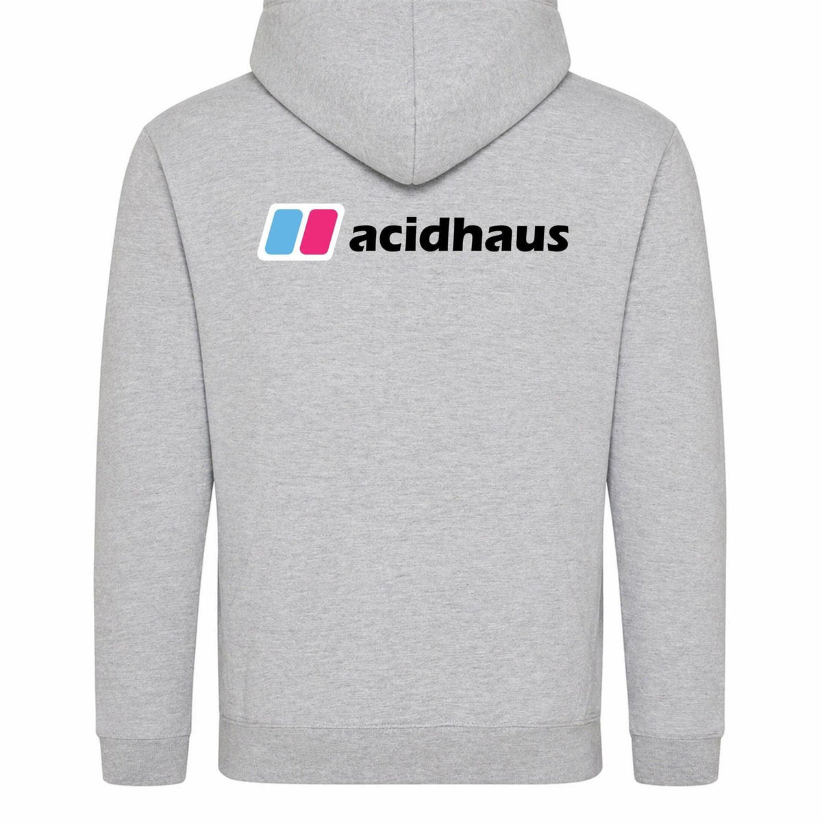 Grey - Back - AWD Mens Acidhaus Hoodie