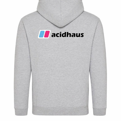 Grey - Back - AWD Mens Acidhaus Hoodie