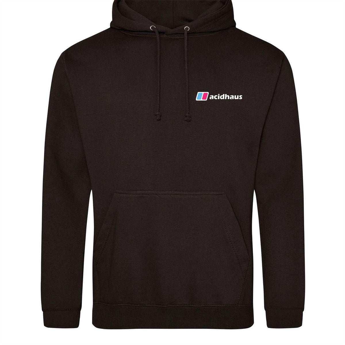 Black - Front - AWD Mens Acidhaus Hoodie