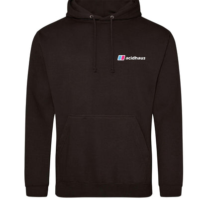 Black - Front - AWD Mens Acidhaus Hoodie
