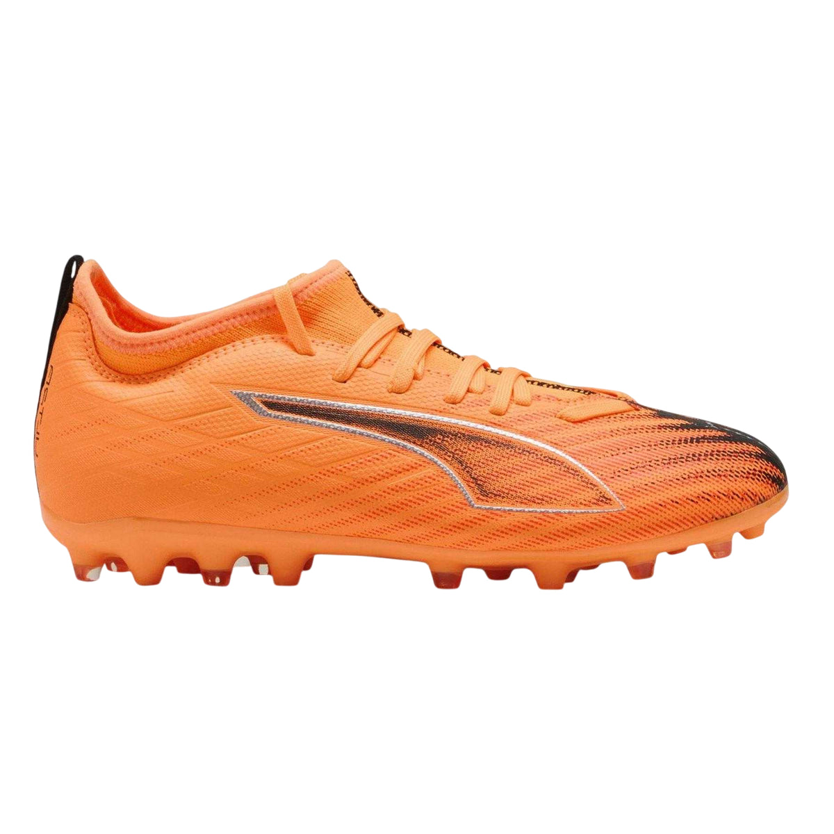 Red-Black - Front - Puma Childrens-Kids Ultra 6 Match Firm Ground Football Boots