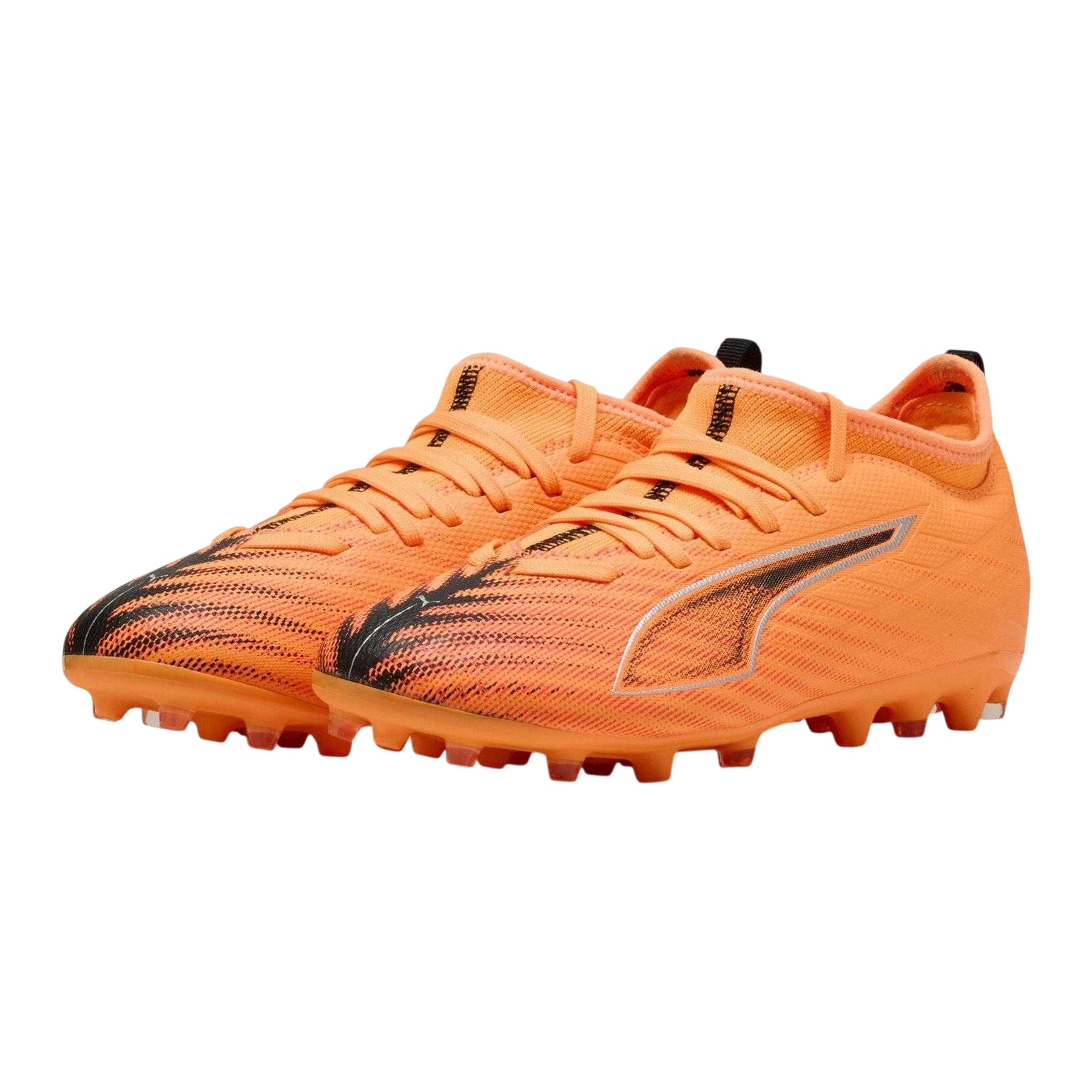 Red-Black - Pack Shot - Puma Childrens-Kids Ultra 6 Match Firm Ground Football Boots