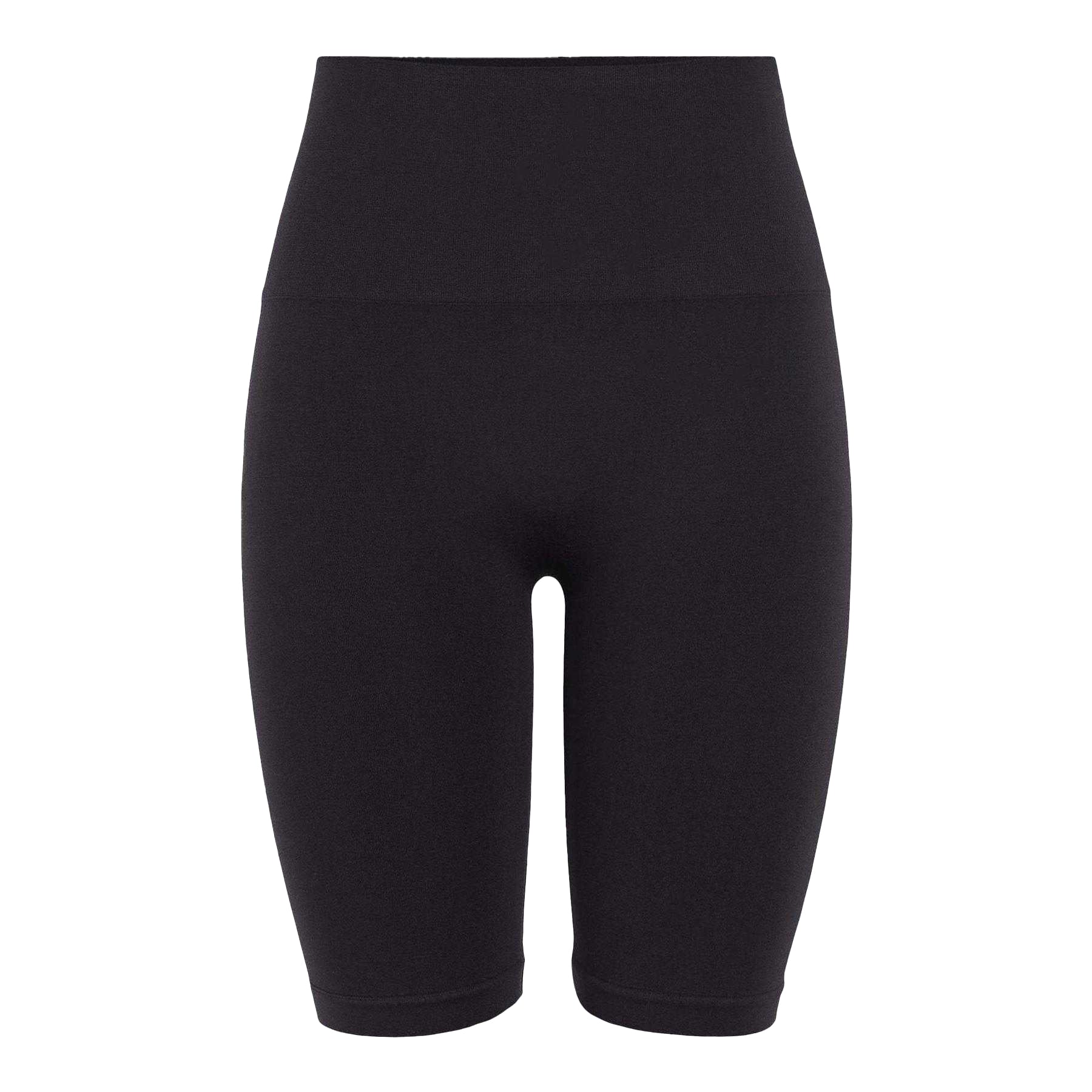 Black - Front - Pieces Womens-Ladies Imagine Seamless High Waist Cycling Shorts