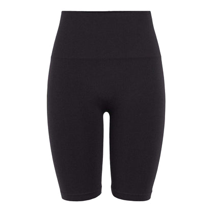 Black - Front - Pieces Womens-Ladies Imagine Seamless High Waist Cycling Shorts