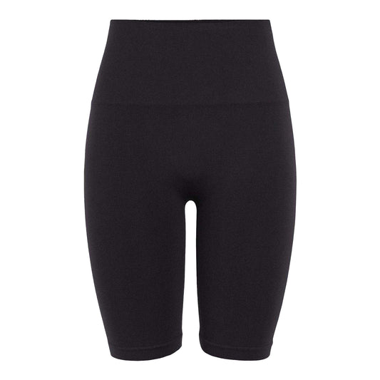 Black - Front - Pieces Womens-Ladies Imagine Seamless High Waist Cycling Shorts