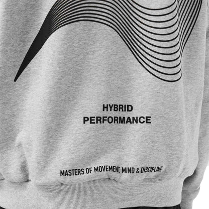 Grey Marl - Side - Hybrid Performance Mens Moisture Wicking Hoodie