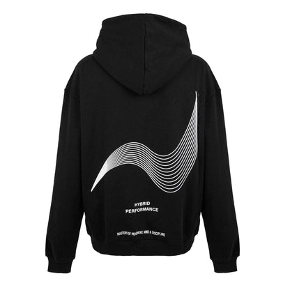 Black - Back - Hybrid Performance Mens Moisture Wicking Hoodie