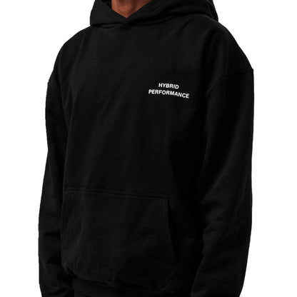 Black - Side - Hybrid Performance Mens Moisture Wicking Hoodie