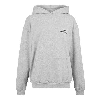 Grey Marl - Front - Hybrid Performance Mens Moisture Wicking Hoodie