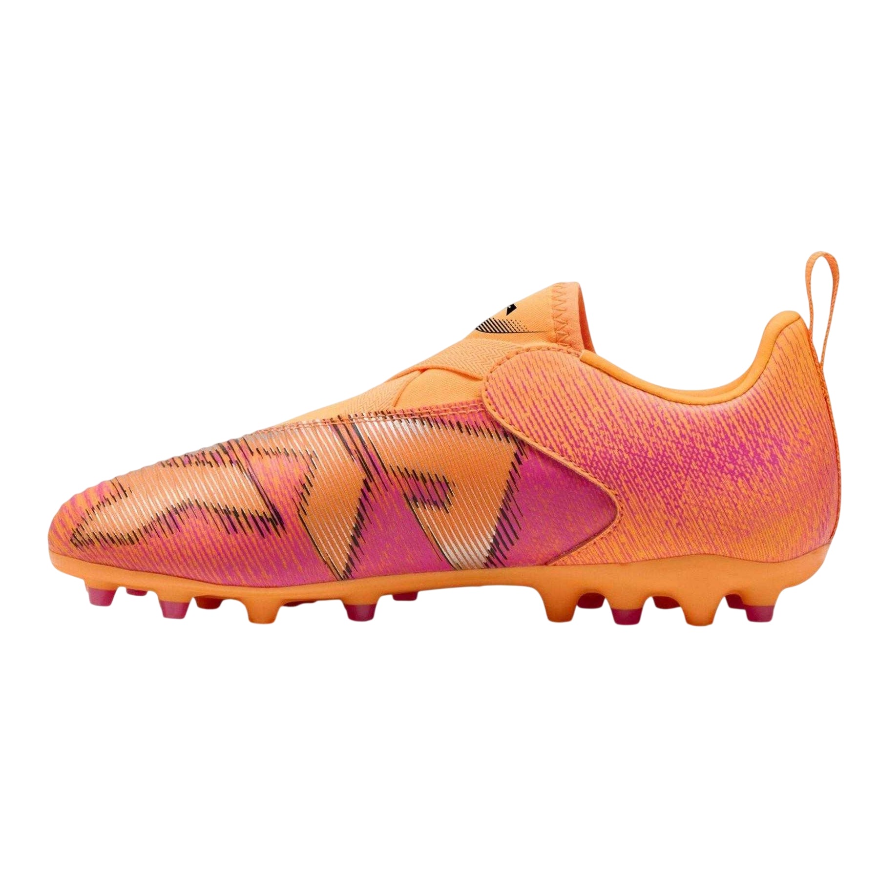 Hot Red-Black - Back - Puma Childrens-Kids Future 8 Match Firm Ground Football Boots