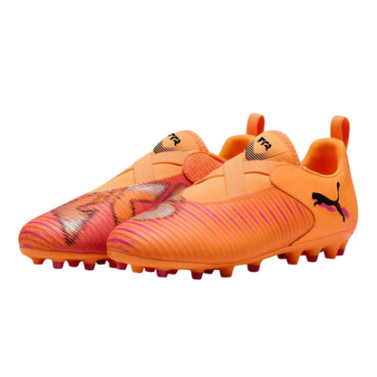 Hot Red-Black - Pack Shot - Puma Childrens-Kids Future 8 Match Firm Ground Football Boots