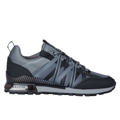 Black - Front - Cruyff Mens Fearia Synthetic Leather Trainers