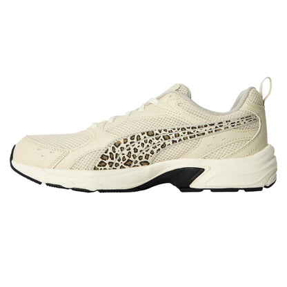 Off White - Back - Puma Womens-Ladies Milenio Leopard Print Trainers
