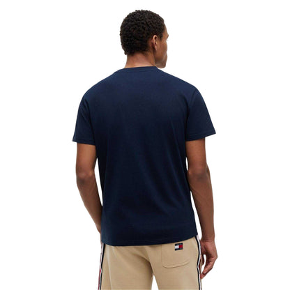 Dark Navy - Back - Tommy Jeans Mens Logo T-Shirt