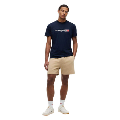 Dark Navy - Lifestyle - Tommy Jeans Mens Logo T-Shirt