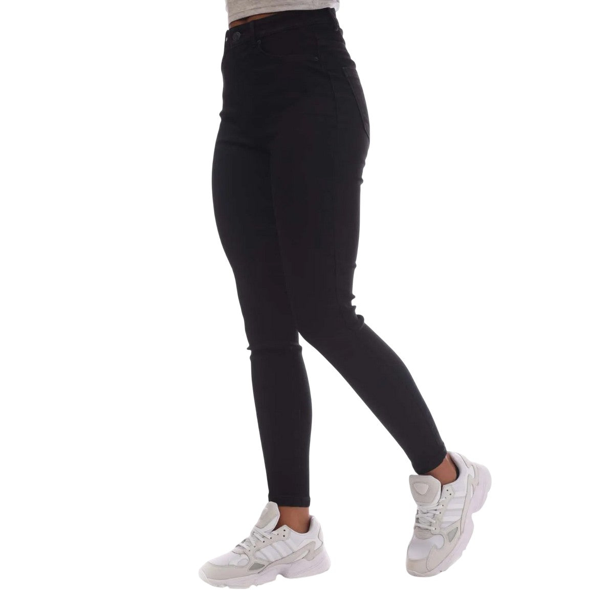 Black - Front - Vero Moda Womens-Ladies Sophia High Waist Skinny Jeans