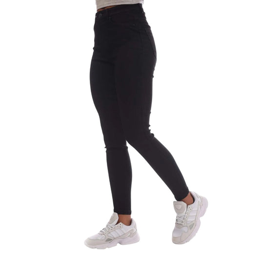 Black - Front - Vero Moda Womens-Ladies Sophia High Waist Skinny Jeans