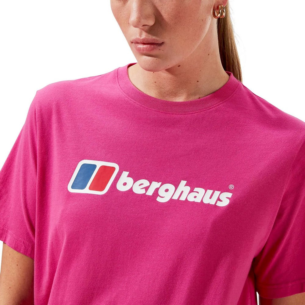Pink - Lifestyle - Berghaus Womens-Ladies Classic Logo Boyfriend T-Shirt