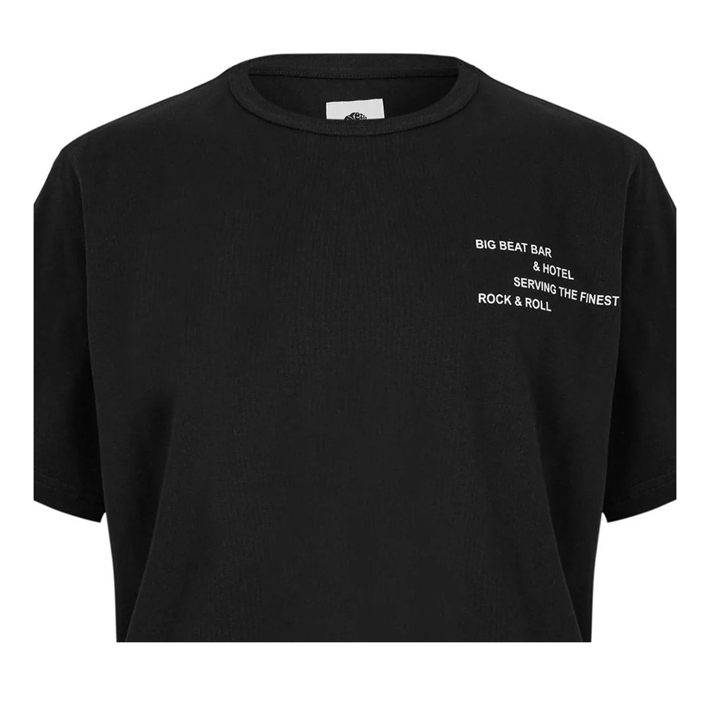 Black - Side - Pretty Green Mens Text T-Shirt