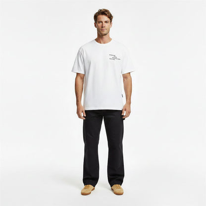 White - Lifestyle - Pretty Green Mens Text T-Shirt