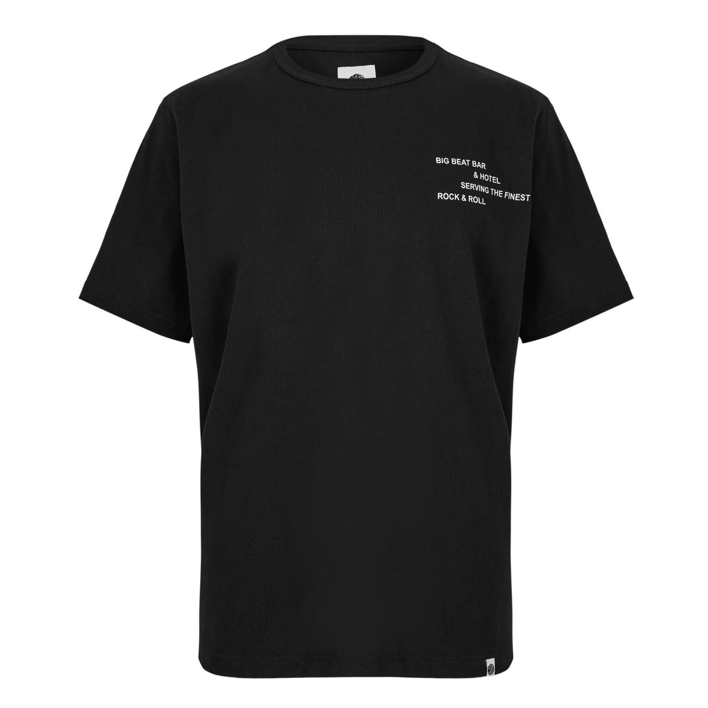Black - Front - Pretty Green Mens Text T-Shirt