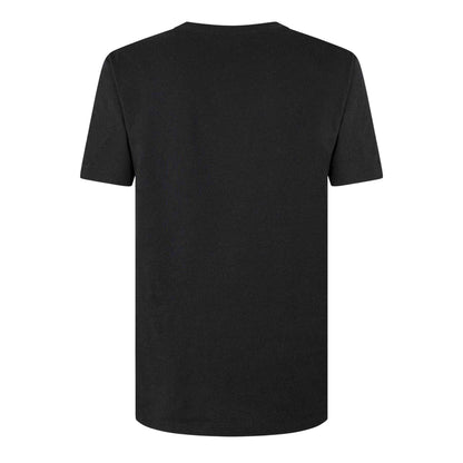 Black - Back - Moschino Mens Tape Regular T-Shirt