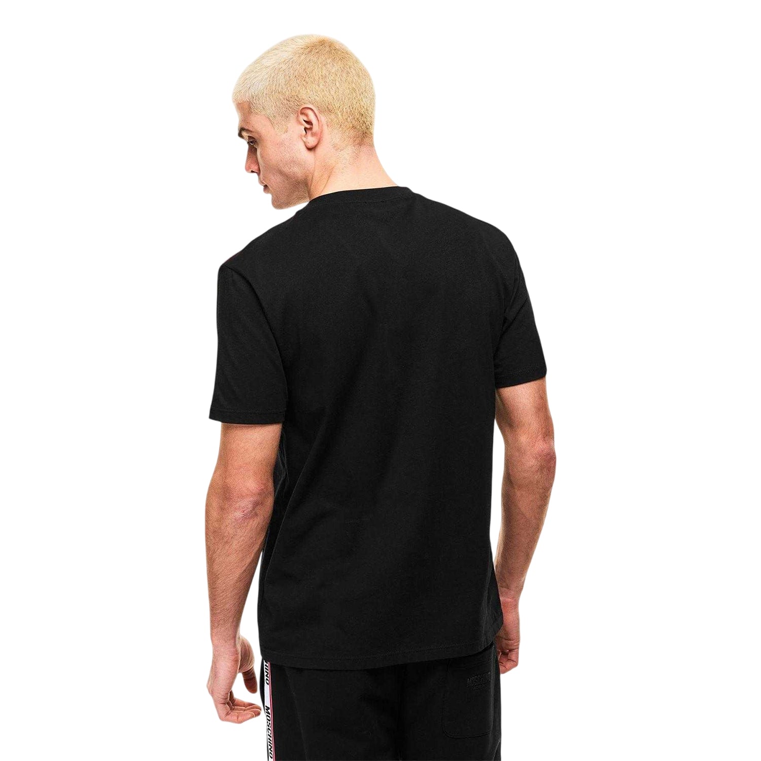 Black - Lifestyle - Moschino Mens Tape Regular T-Shirt