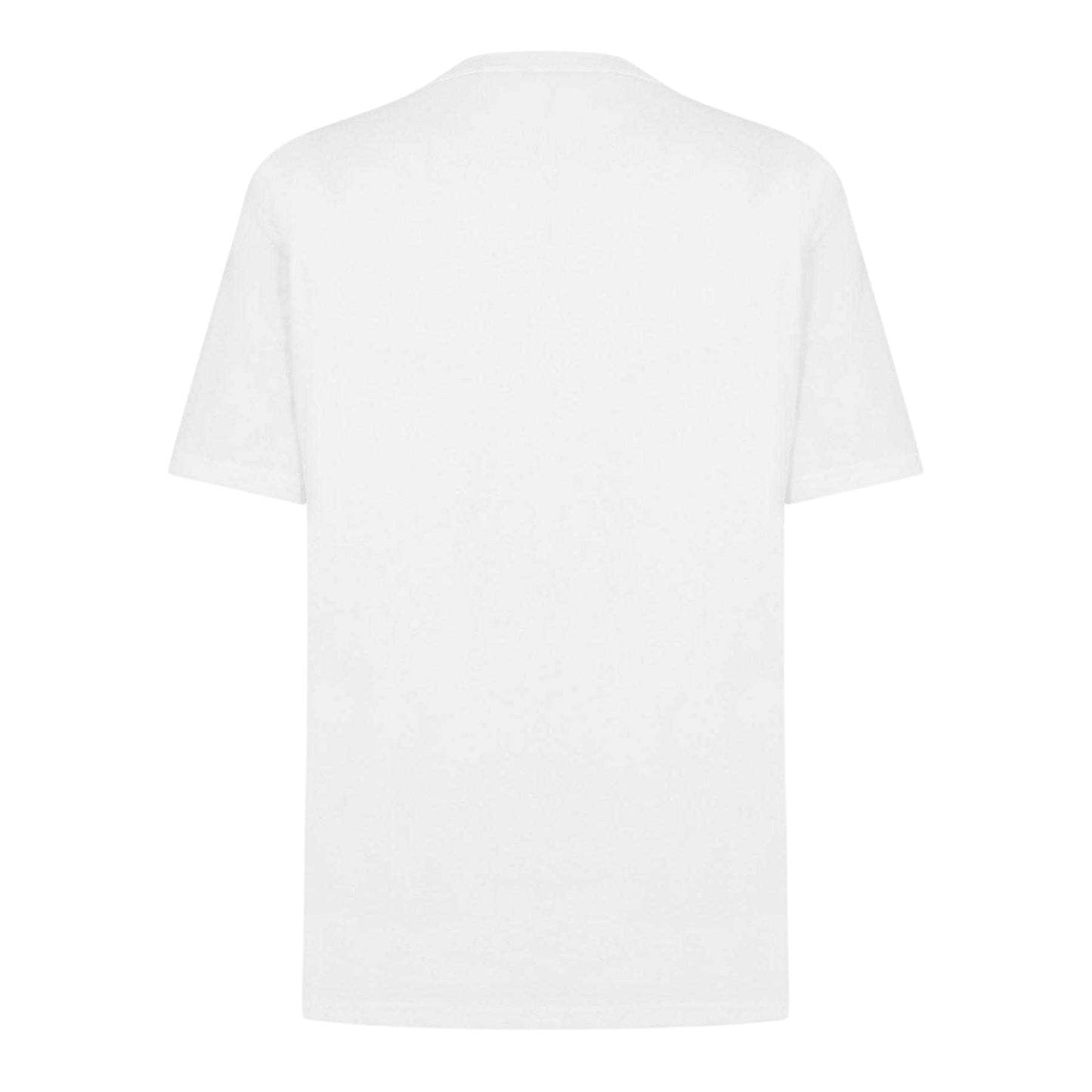 White - Back - Moschino Mens Tape Regular T-Shirt