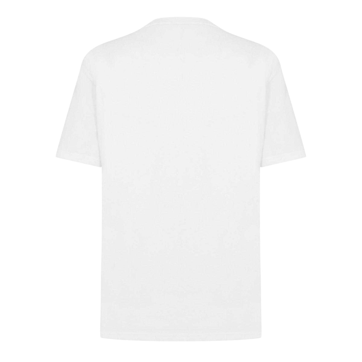 White - Back - Moschino Mens Tape Regular T-Shirt