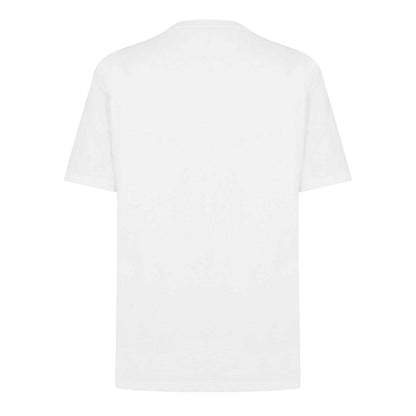 White - Back - Moschino Mens Tape Regular T-Shirt
