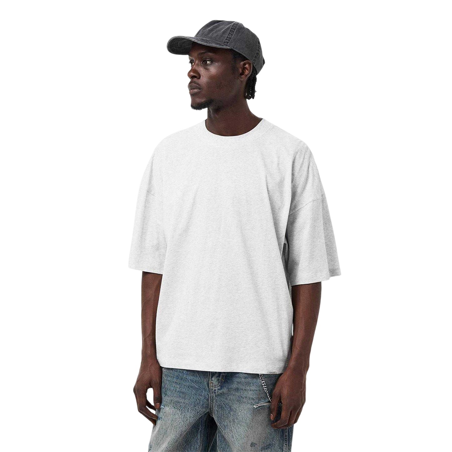 Grey Marl - Side - Represent Mens Loose T-Shirt