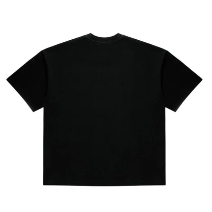 Black - Back - MKI MIYUKI ZOKU Mens Uniform Oversized T-Shirt