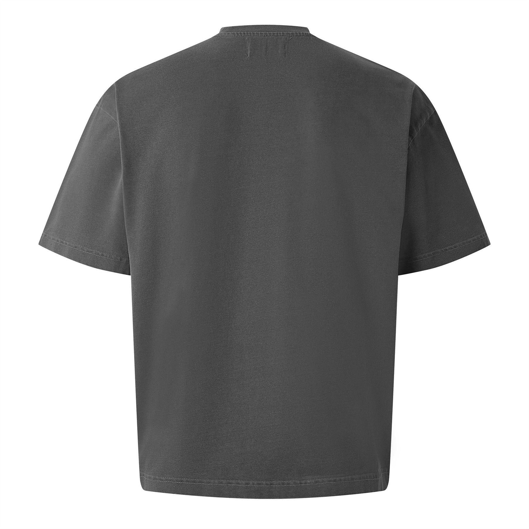 Pigment Black - Back - MKI MIYUKI ZOKU Mens Uniform Oversized T-Shirt