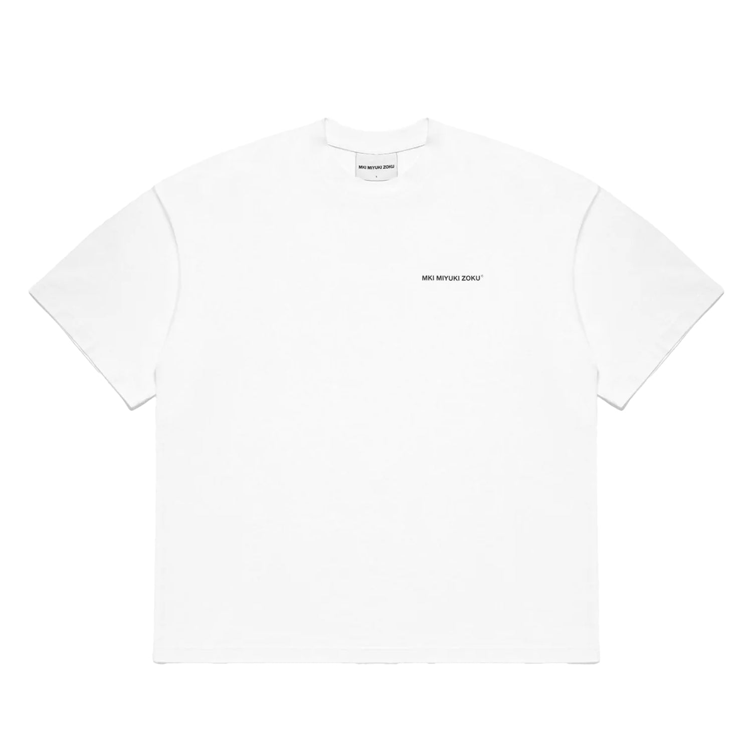 White - Front - MKI MIYUKI ZOKU Mens Uniform Oversized T-Shirt