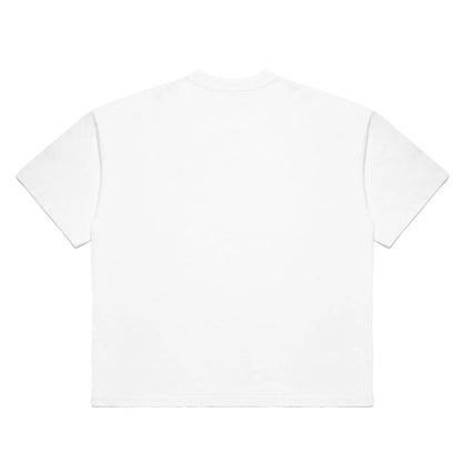 White - Back - MKI MIYUKI ZOKU Mens Uniform Oversized T-Shirt