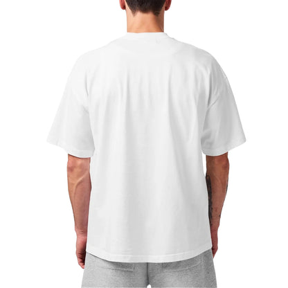 White - Lifestyle - MKI MIYUKI ZOKU Mens Uniform Oversized T-Shirt