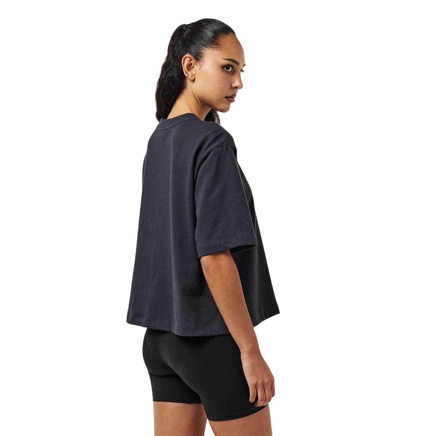 Obsidian Blue - Lifestyle - The North Face Womens-Ladies Box Logo Boxy T-Shirt