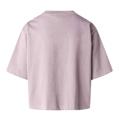 Grey - Back - The North Face Womens-Ladies Box Logo Boxy T-Shirt