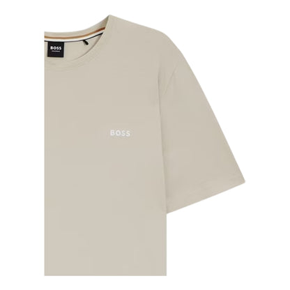 Light Grey - Side - Boss Mens Logo Regular T-Shirt