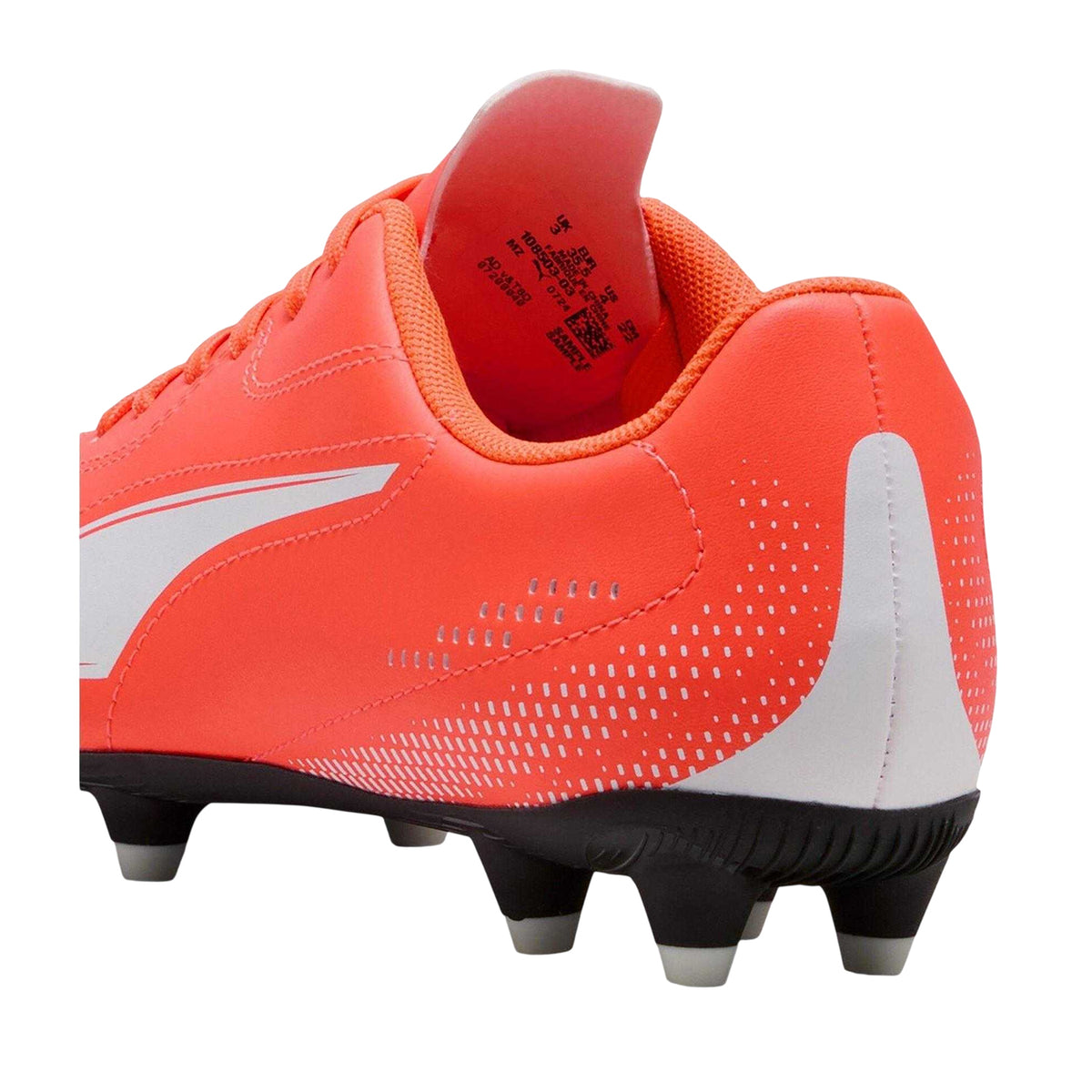 Glowing Red - Back - Puma Childrens-Kids Vitoria Firm Ground Football Boots