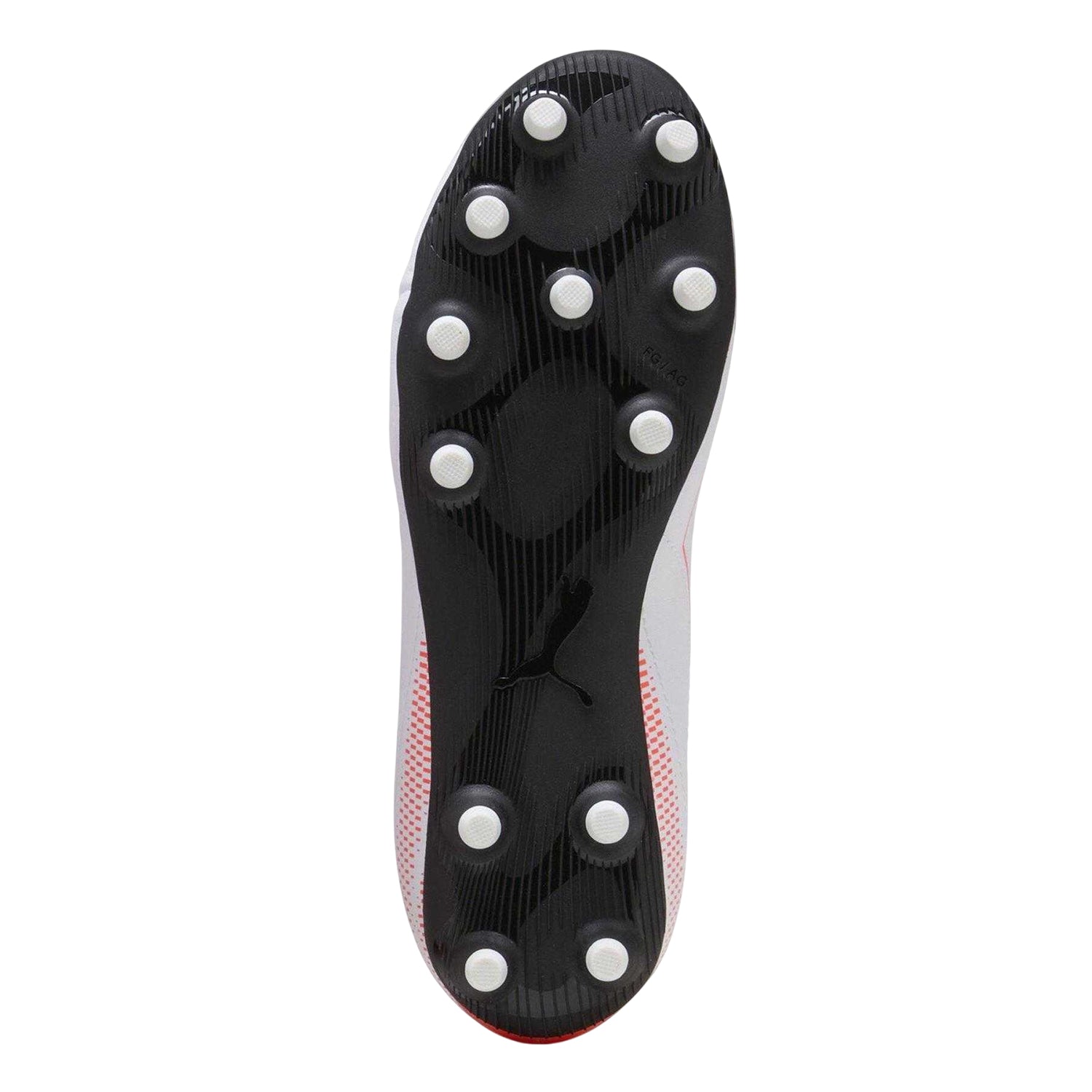 White-Glowing Red - Pack Shot - Puma Childrens-Kids Vitoria Firm Ground Football Boots
