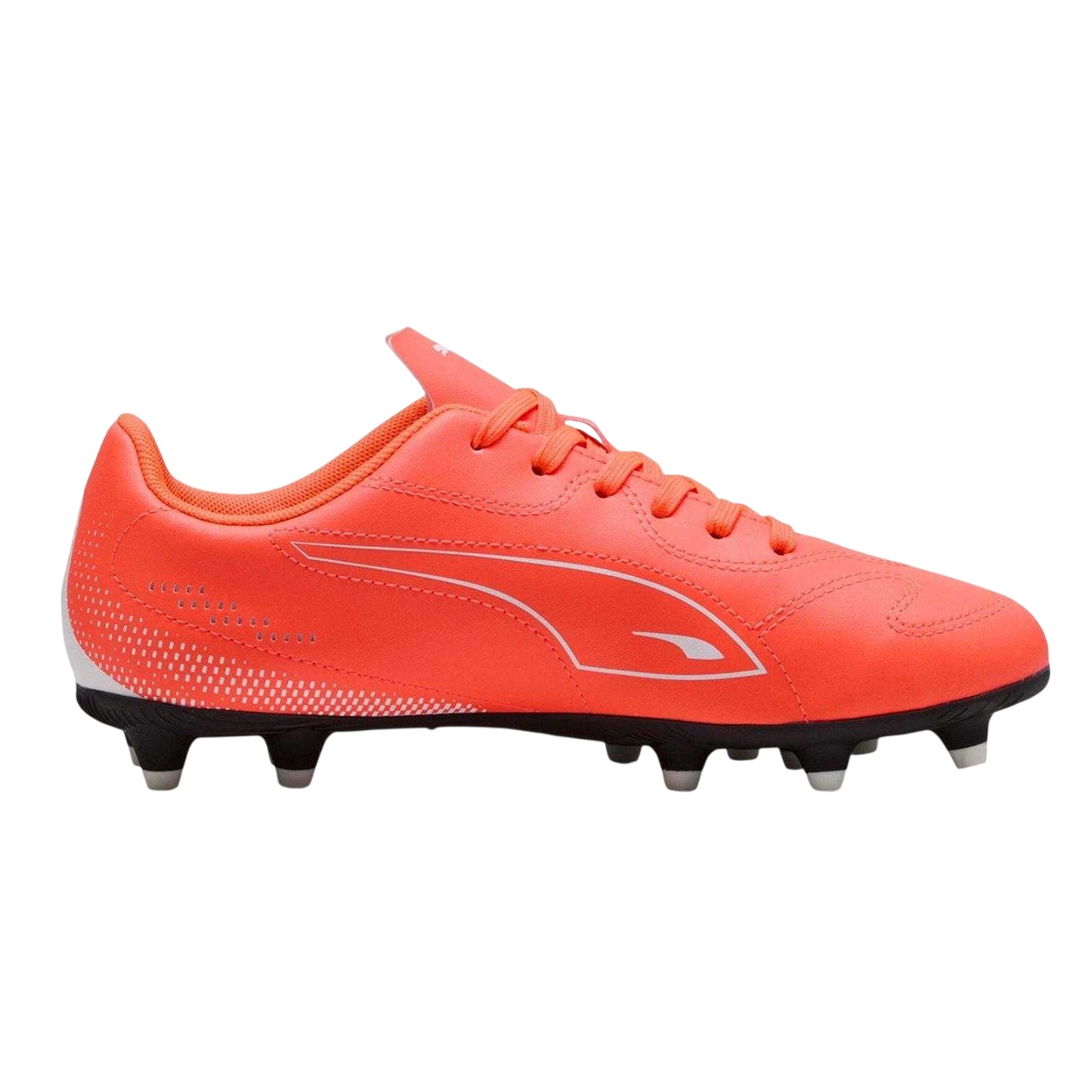 Glowing Red - Front - Puma Childrens-Kids Vitoria Firm Ground Football Boots