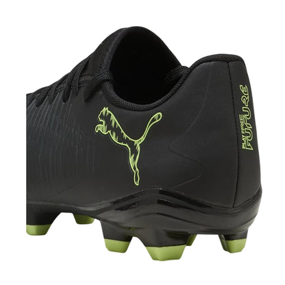 Black-Green - Back - Puma Childrens-Kids Future 8 Play Firm Ground Football Boots