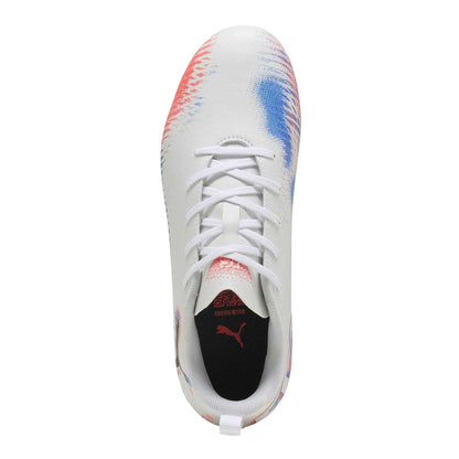 White-Black-Glowing Red - Lifestyle - Puma Childrens-Kids Future 8 Play Firm Ground Football Boots