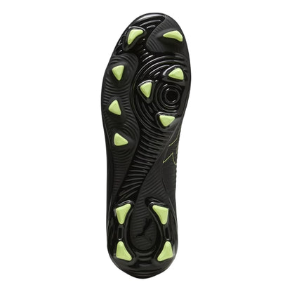Black-Green - Pack Shot - Puma Childrens-Kids Future 8 Play Firm Ground Football Boots