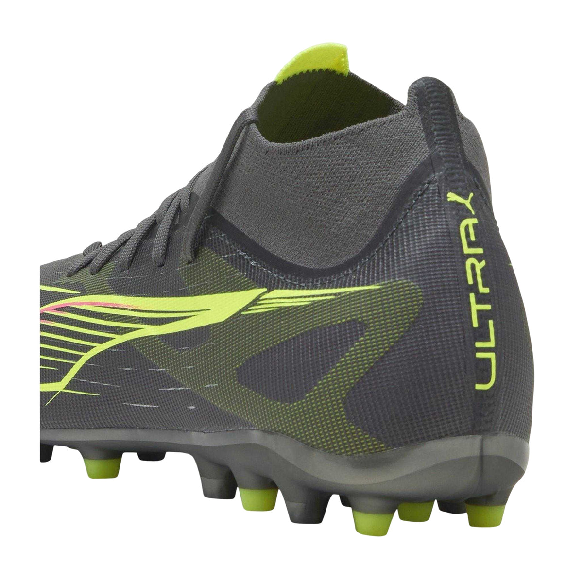 Matted Silver - Back - Puma Mens Ultra 5 Match+ Firm Ground Football Boots